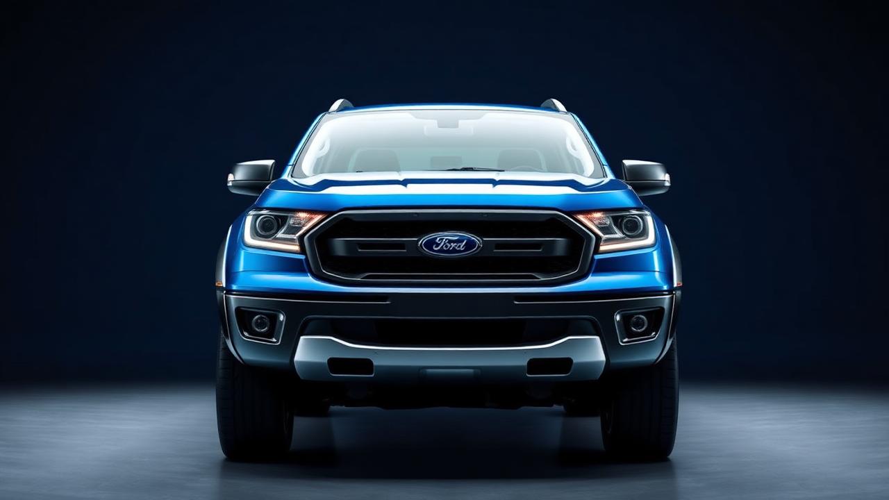 Ford Ranger em estúdio, representando a linha de peças genuínas Ford