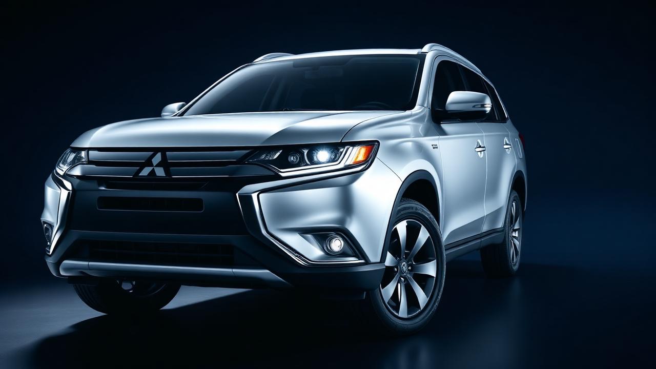 Mitsubishi Outlander em estúdio, representando a linha de peças genuínas Mitsubishi
